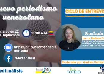 Laura Helena Castillo hablará de su trayectoria periodística y de los inicios de El Bus TV