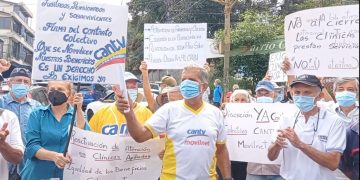 Trabajadores jubilados de Cantv-Táchira protestan por cuarta ocasión