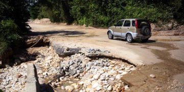 Destruida la vialidad hacia el municipio Uribante