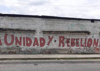 Denuncian detención de dirigente de Bandera Roja por pinta de murales