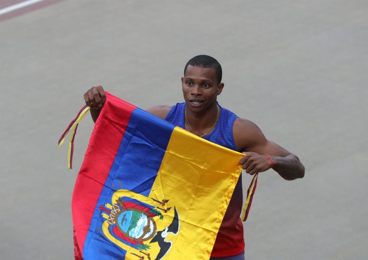 El atleta ecuatoriano Alex Quiñonez, en una fotografía de archivo. EFE/Orlando Barría