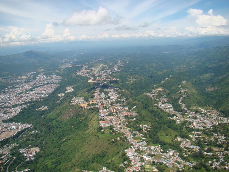 Fotografía de la meseta del Municipio San Rafael de Carvajal tomada desde un parapente por Francisco Javier González Briceño.