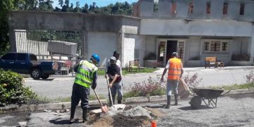 Sapvem realizó bacheo en avenida Rotaria de El Vigía e ilumina túneles en la autopista Rafael Caldera
