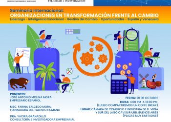 Seminario internacional gratuito para organizaciones en transformación dictarán en El Vigía