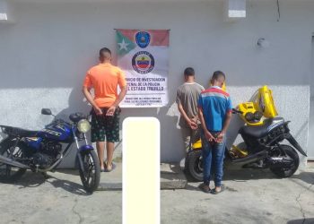 Detenidos banda de roba motos en Valera