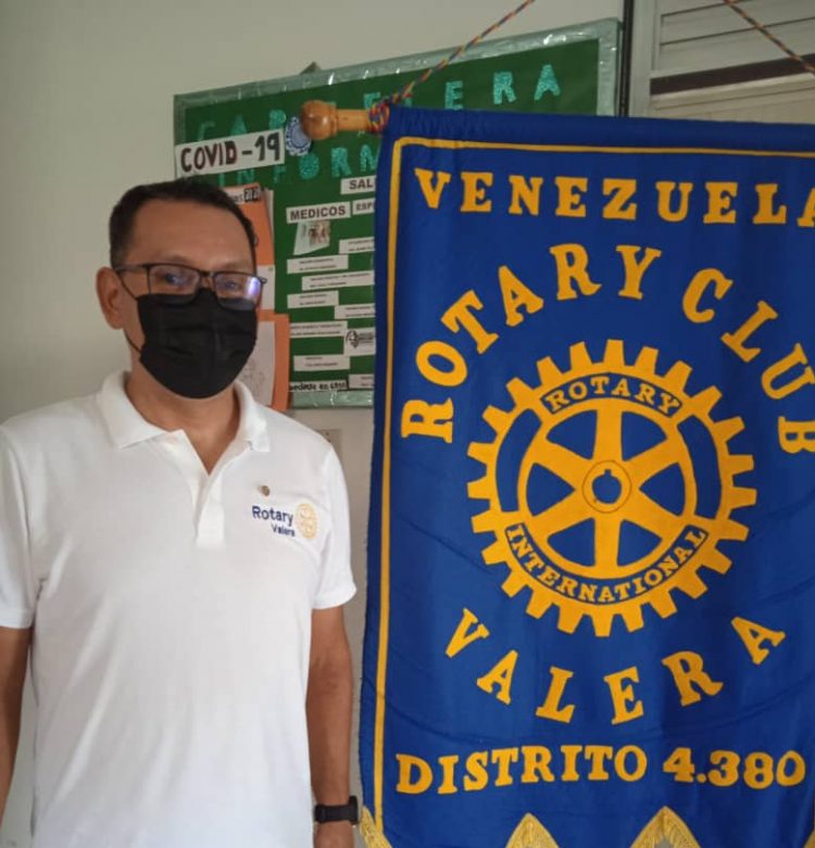 Javier Araujo, presidente del Rotary Club Valera