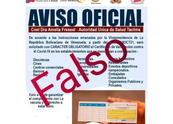 Táchira | Desmienten uso de carnet de vacunación para ingresar a establecimientos