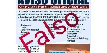 Táchira | Desmienten uso de carnet de vacunación para ingresar a establecimientos