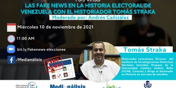 Tomás Straka analizará las noticias falseadas de la historia electoral venezolana