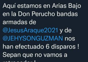 Bandas armadas dispararon mientras candidato de la MUD a la alcaldía de Mérida recorría la parroquia Arias