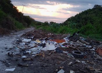 Carretera vieja de Motatán convertida en relleno sanitario