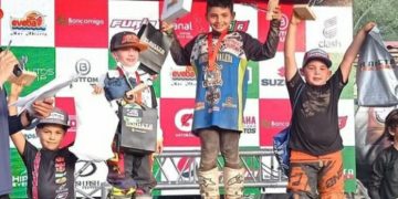 Niño valerano se titula como Campeón Nacional de Motocross