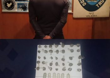 Policía estadal detiene a hombre con drogas en Los Cerrillos