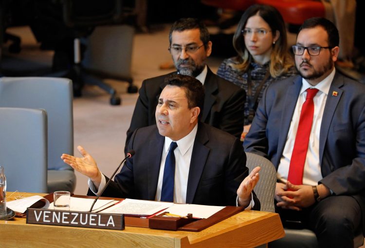 Fotografía de archivo del embajador de Venezuela en la ONU, Samuel Moncada. EFE/ Peter Foley
