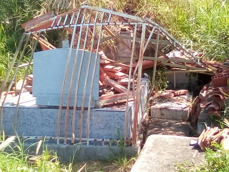 Denuncian estado de deterioro del cementerio municipal de Carvajal