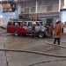Unidad de Transporte Público se incendia en Valera