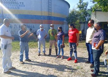 Inspeccionan  tanque principal de almacenamiento de agua potable de Carvajal
