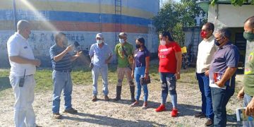 Inspeccionan  tanque principal de almacenamiento de agua potable de Carvajal