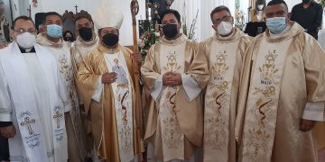 157 aniversario del bautismo del Dr. JGH: Obispo de Trujillo celebró misa y bautizos en Escuque