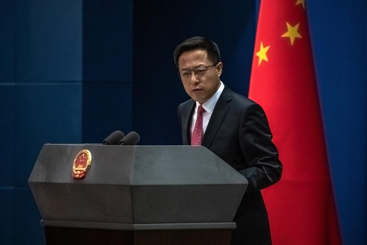 Zhao Lijian, uno de los portavoces del Ministerio chino de Exteriores, en una imagen de archivo. EFE/EPA/ROMAN PILIPEY