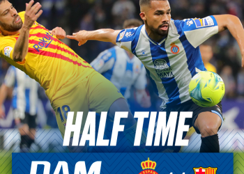 Yangel Herrera se destacó en el empate del Espanyol ante el FC Barcelona