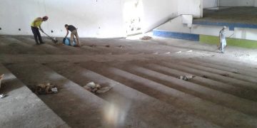Remueven basura y escombros en el Teatro Municipal de Táriba