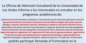 Nurr efectúa primer proceso de admisión 2022