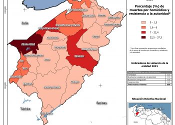Tasa de muertes violentas aumentó en Mérida durante el 2021