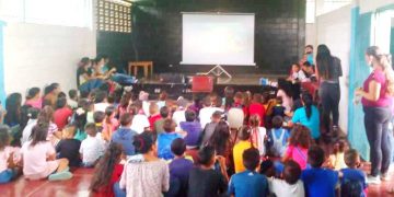 Cine Infantil llegó a Mesetas de Chimpire gracias a la Fundación del Niño de Carvajal