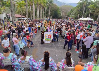Casi 1.000 niños boconeses se desplegaron en el desfile escolar