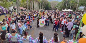 Casi 1.000 niños boconeses se desplegaron en el desfile escolar