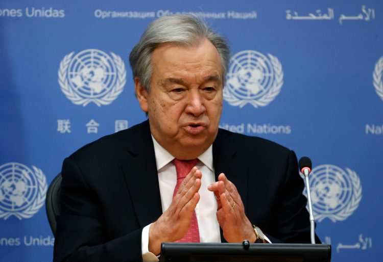 El secretario general de la ONU, Antonio Guterres, en una fotografía de archivo. EFE/EPA/JASON SZENES