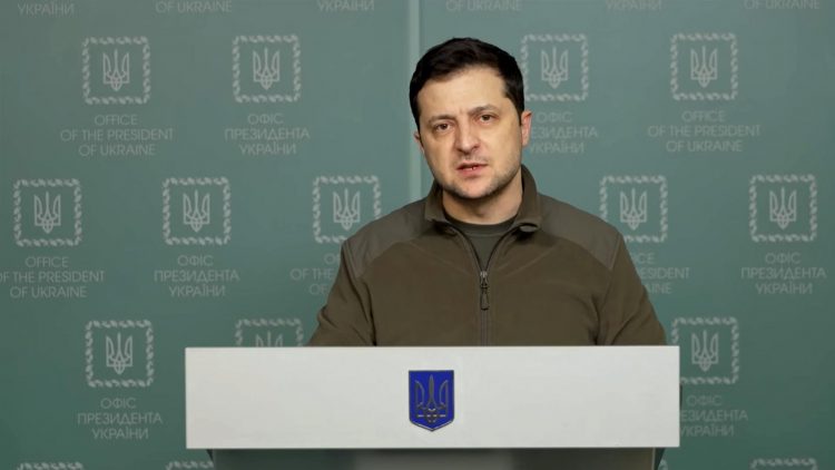 Captura de vídeo que muestra al presidente ucraniano, Volodímir Zelenski. EFE/EPA/UKRAINIAN PRESIDENTIAL PRESS SERVICE