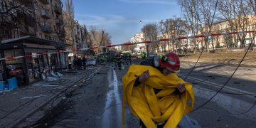Nueve muertos en un ataque ruso contra una torre de TV en el norte de Ucrania