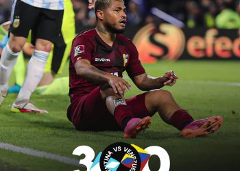Argentina derrotó 3-0 a Venezuela en el cierre de la fecha 17 del premundial