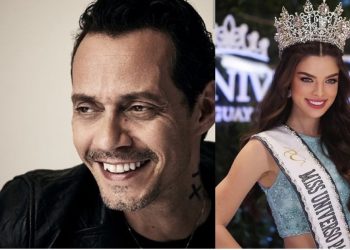 Marc Anthony y Nadia Ferreira sorprenden con apasionado beso