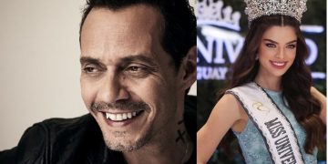 Marc Anthony y Nadia Ferreira sorprenden con apasionado beso