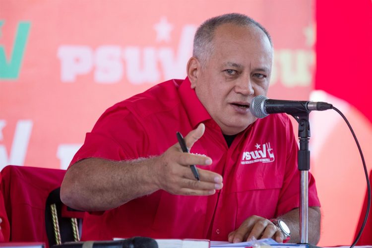 El número dos del chavismo, Diosdado Cabello, en una fotografía de archivo. EFE/Rayner Peña R.