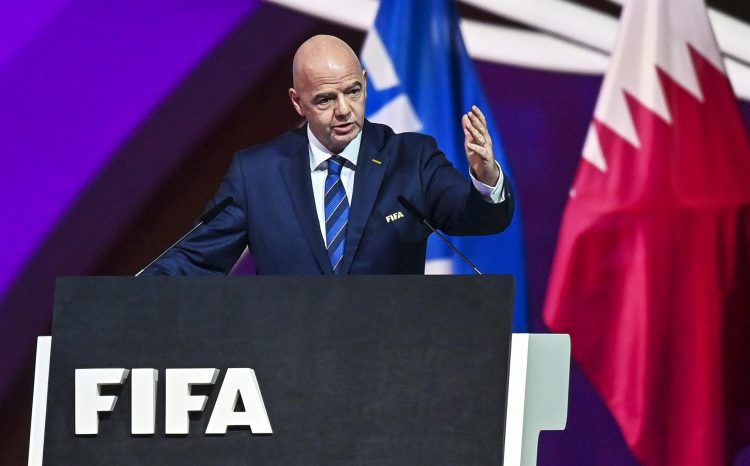 Imagen de archivo del presidente de la FIFA, Gianni Infantino . EFE/EPA/NOUSHAD THEKKAYIL