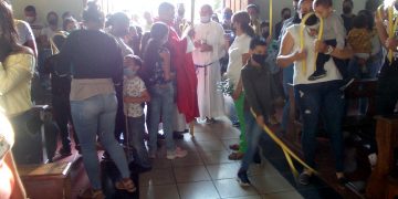 Hasta casi caer la noche hubo misas de Domingo de Ramos en Betijoque