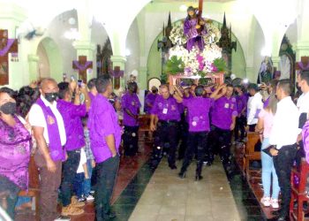 Betijoqueños mantienen tradición de procesión con el Nazareno