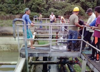 Cayapa de trabajadores de Alcaldía de Bolívar  a favor del Acueducto Triestatal Torondoy