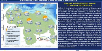 El Inameh prevé lluvias durante el fin de semana y altas temperaturas