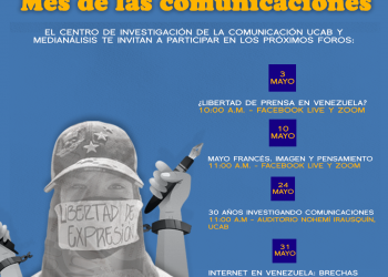 CIC-UCAB y Medianálisis presentan “El mes de las comunicaciones” una tribuna para el periodismo venezolano