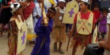 Viacrucis Vivientes enseñanza que está llegando a las instituciones educativas de Boconó