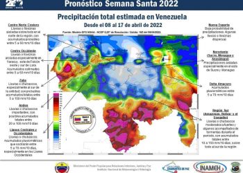 Boconó y parte del país bajo lluvia este sábado de Gloria