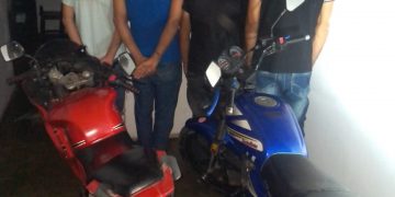 Cuatro detenidos por robo de motos en Pampán