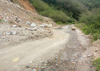 Sector Pajarito de Las Mesitas afectado por las lluvias