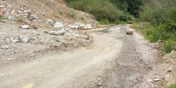 Sector Pajarito de Las Mesitas afectado por las lluvias