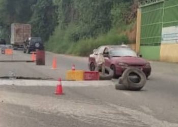 Material usado para instalar reductores podría ser usado para tapar huecos en El Vigía